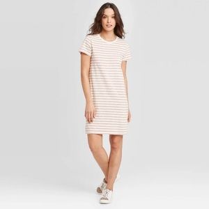 Universal Threads Stripe Short Sleeve TShirt Dress